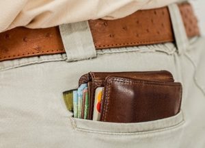 wallet inside pocket